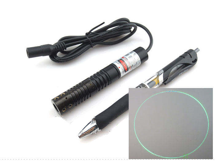 Circle laser module 520nm 50mw green laser module circle laser beam - Click Image to Close